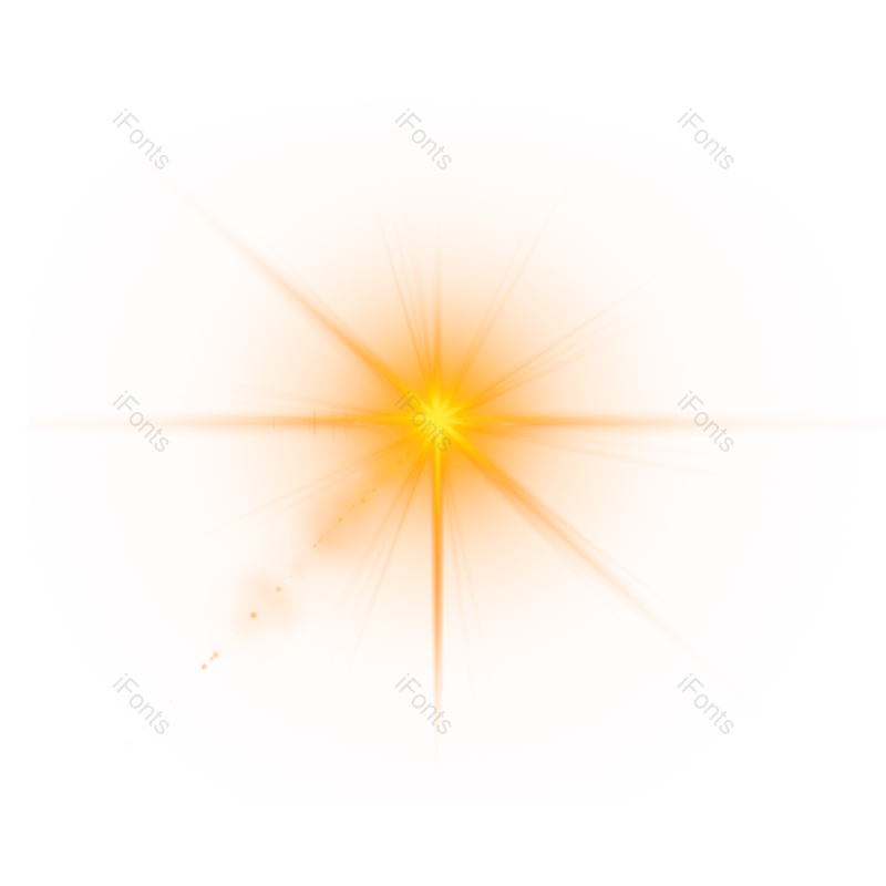 光效图片,效果元素,闪光PNG,黄色免抠素材